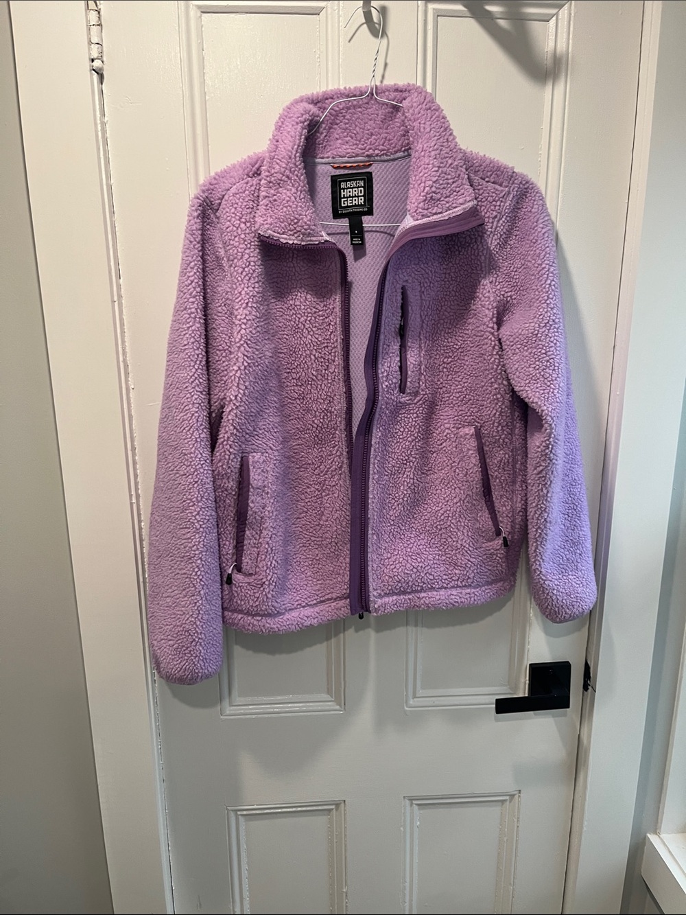 Ladies lilac teddy bear short jacket